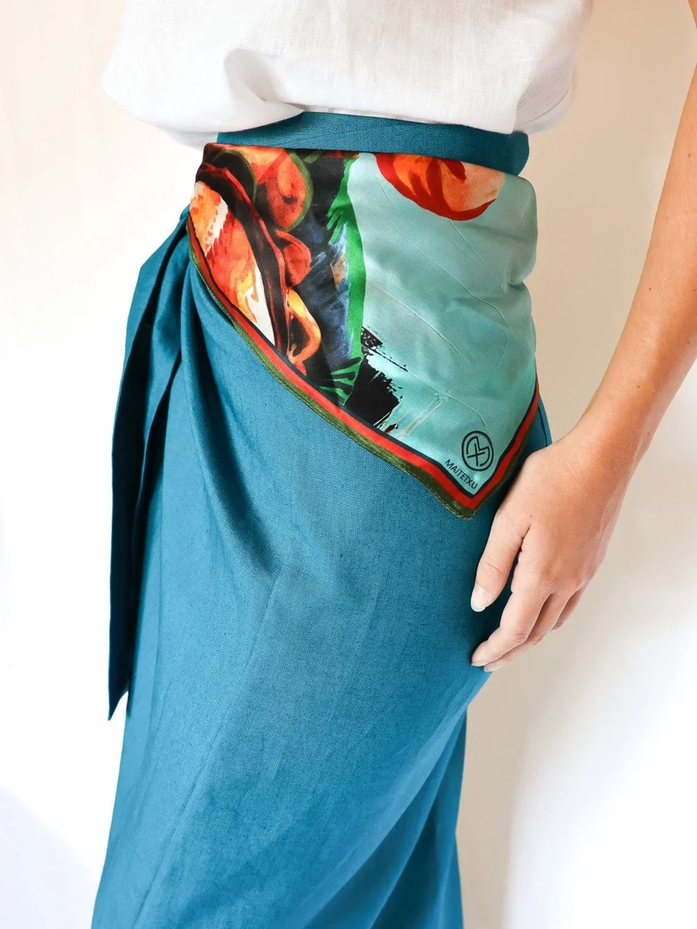 Maitetxu Bermeo Scarf Silk - Riding Cowgirl